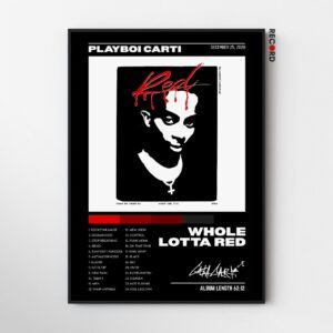 Playboi Carti 'Whole Lotta Red' Album Poster