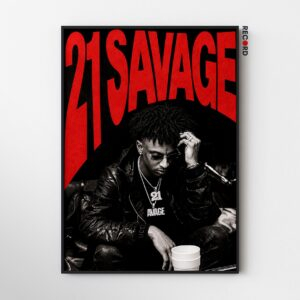 21 Savage 'Without Warning' Album Poster