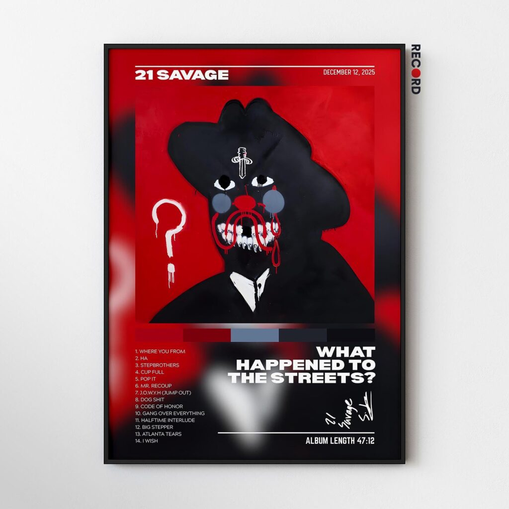 21 Savage 'What Happened To The Streets' Album Poster
