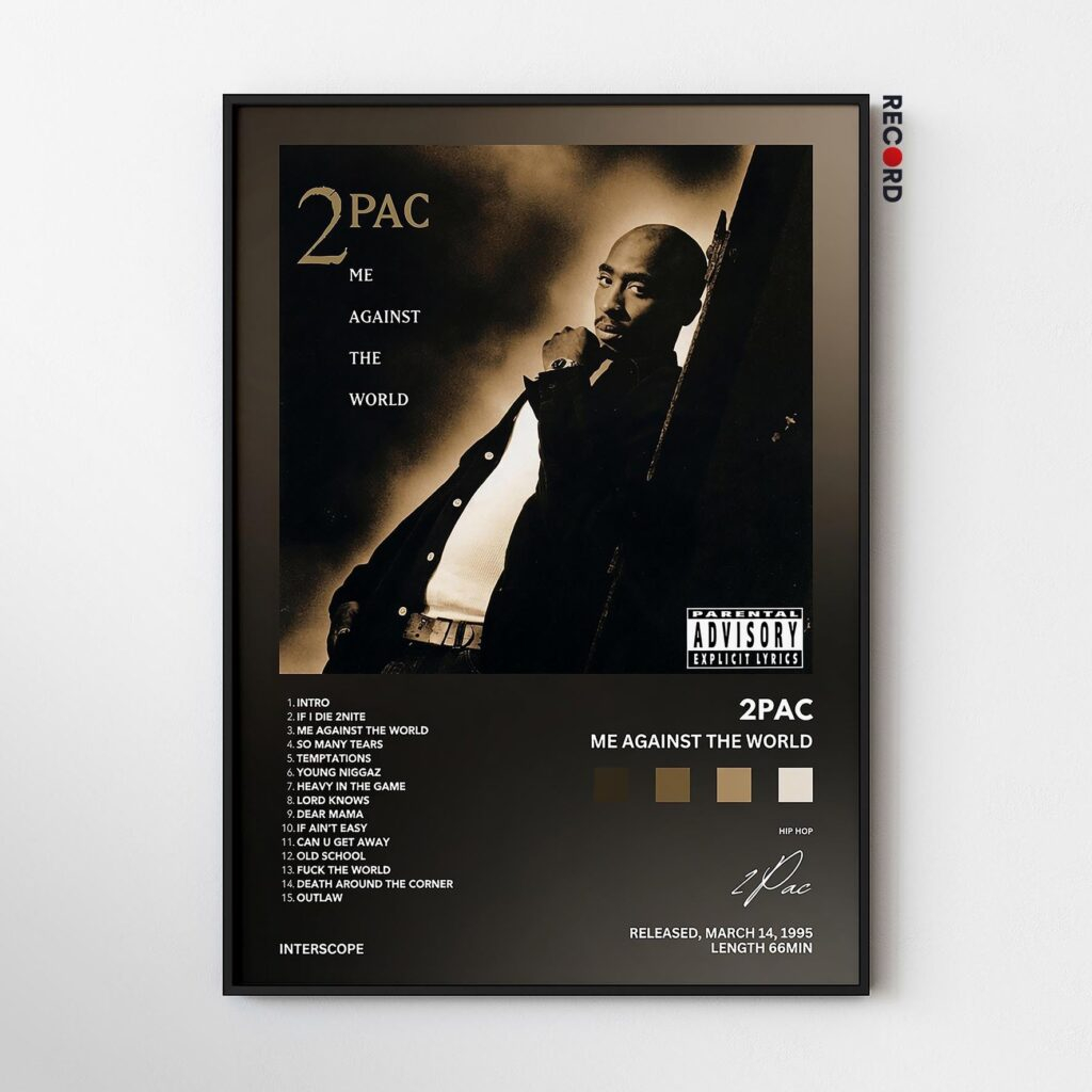 2Pac 'Me Against The World' Album Poster