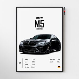 BMW M5 Competition Poster