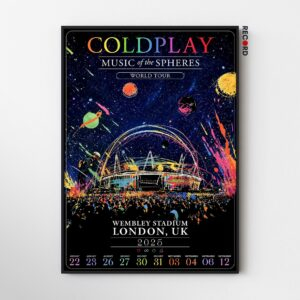 Coldplay 'Music Of The Spheres' World Tour Poster