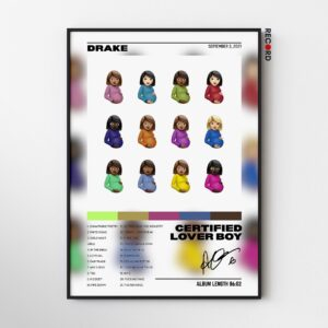 Drake 'Certified Lover Boy' Album Poster