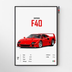 Ferarri F40 Poster