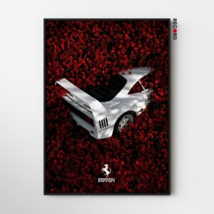 Ferrari F40 'Rose' Poster