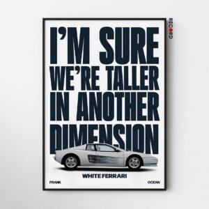 Frank Ocean 'White Ferrari' Poster