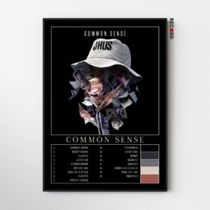 J Hus 'Common Sense' Album Poster
