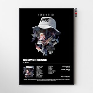 J Hus 'Common Sense' Tracklist Poster