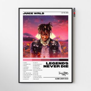 Juice Wrld 'Legends Never Die' Album Poster