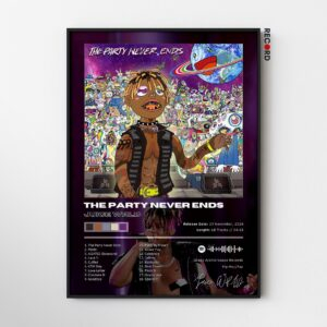 Juice Wrld 'The Party Never Ends' Album Poster