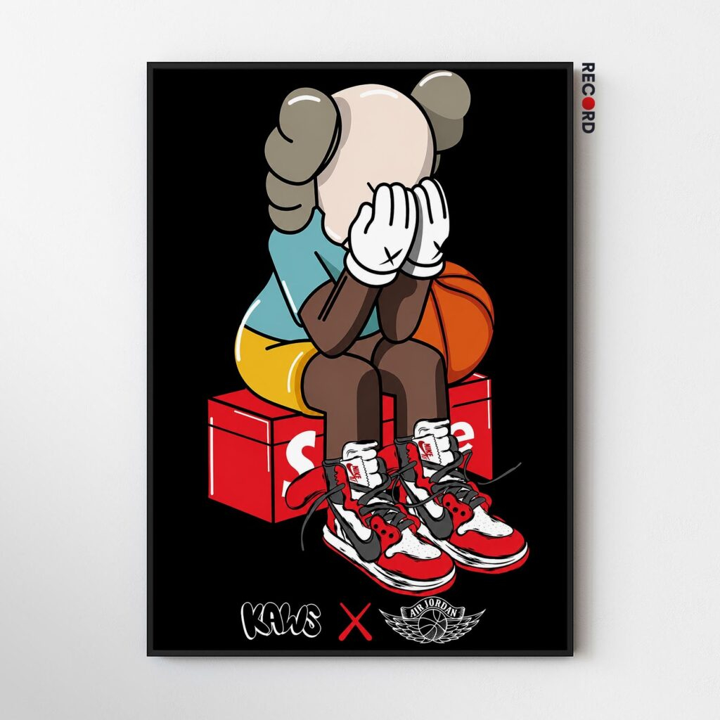 KAWS x Air Jordan Poster