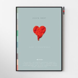 Kanye West '808s & Heartbreak' Spotify Poster