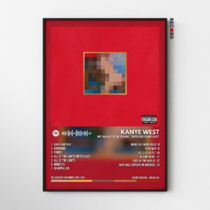 Kanye West 'My Beautiful Dark Twisted Fantasy' Album Poster