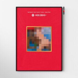 Kanye West 'My Beautiful Dark Twisted Fantasy' Spotify Poster