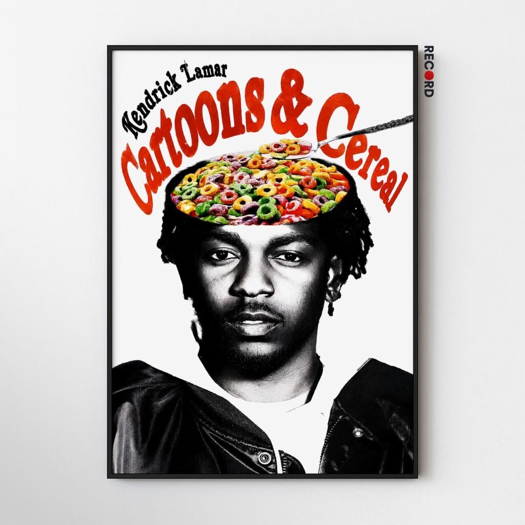 Kendrick Lamar 'Cartoons & Cereal' Poster