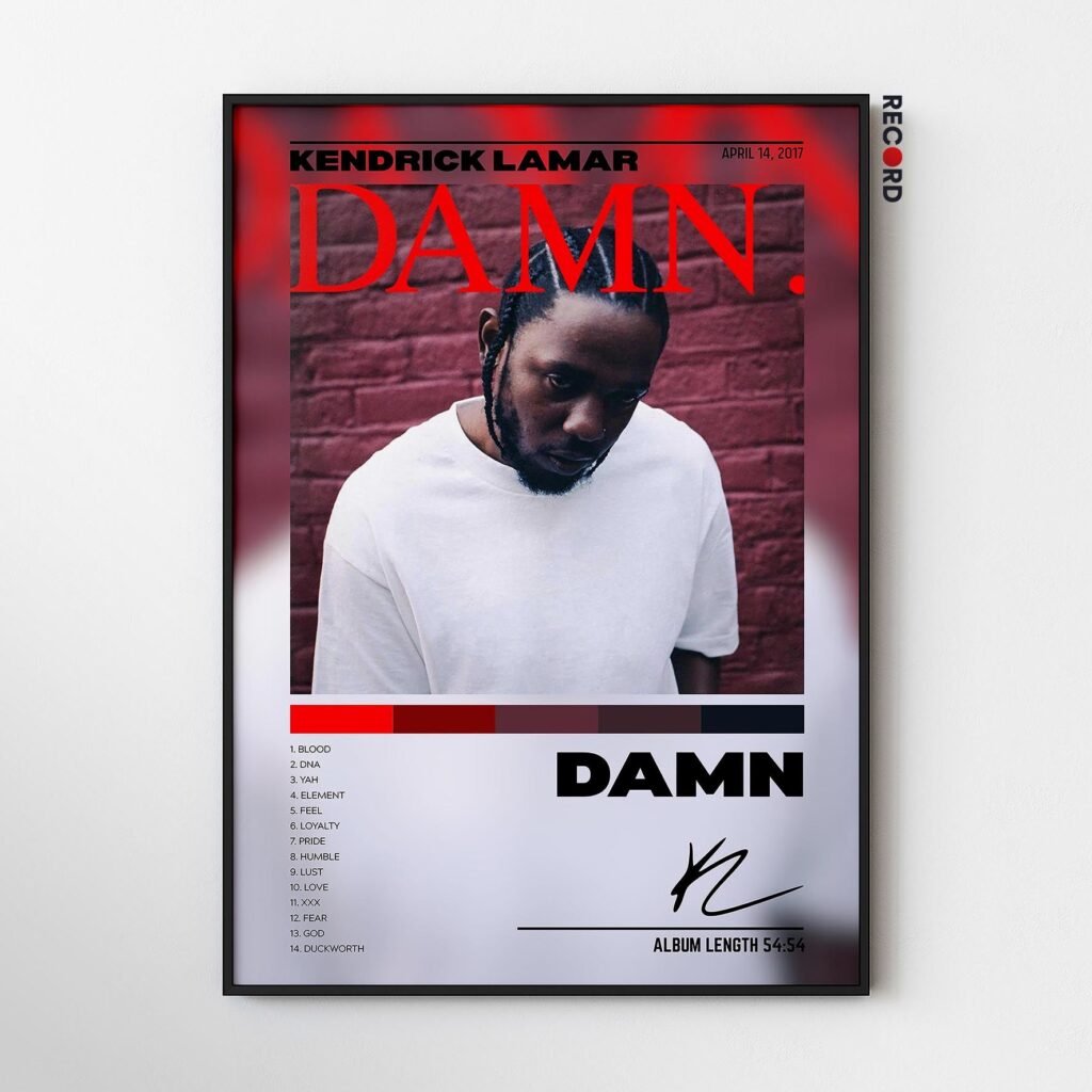 Kendrick Lamar 'Damn' Album Poster