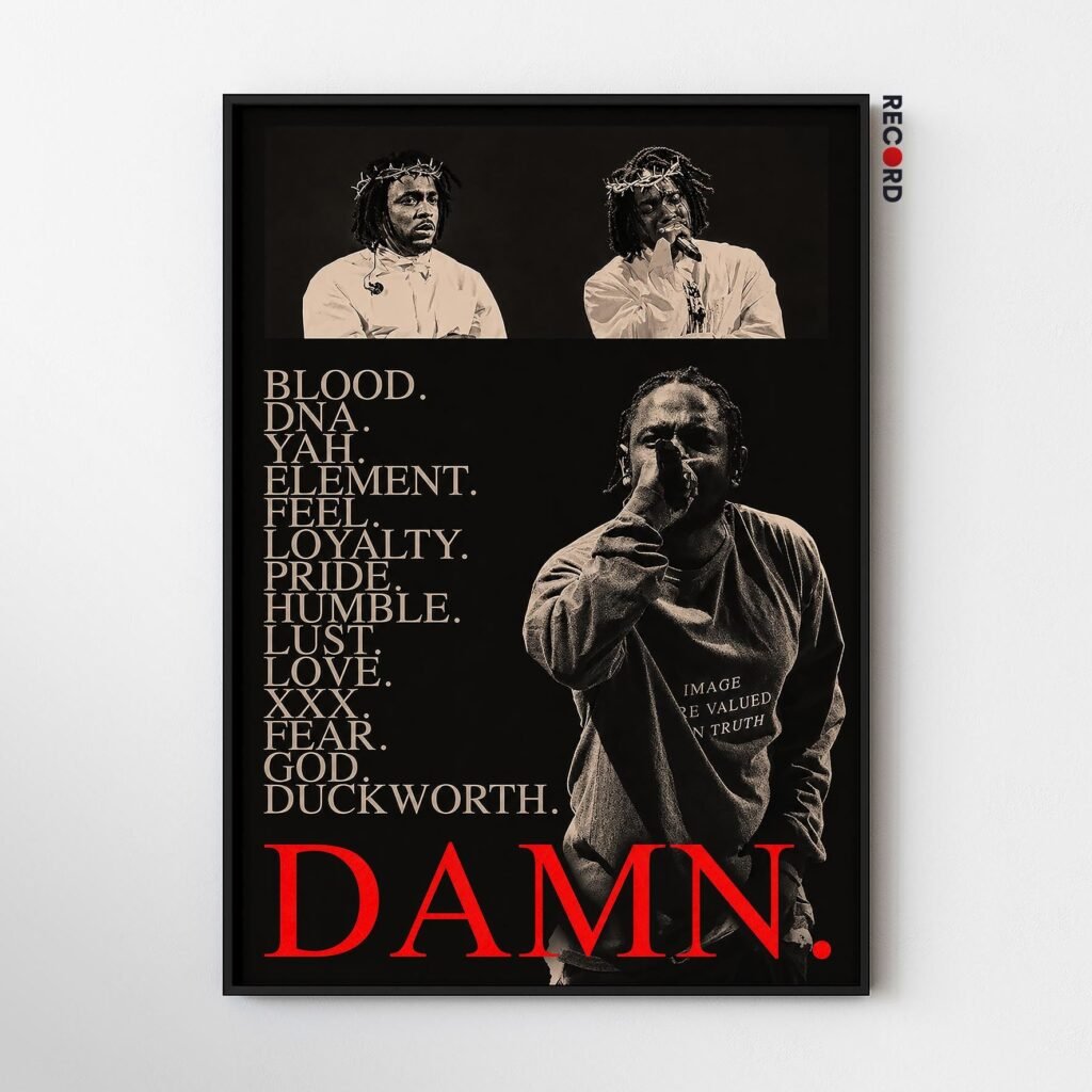 Kendrick Lamar 'Damn' Tracklist Poster