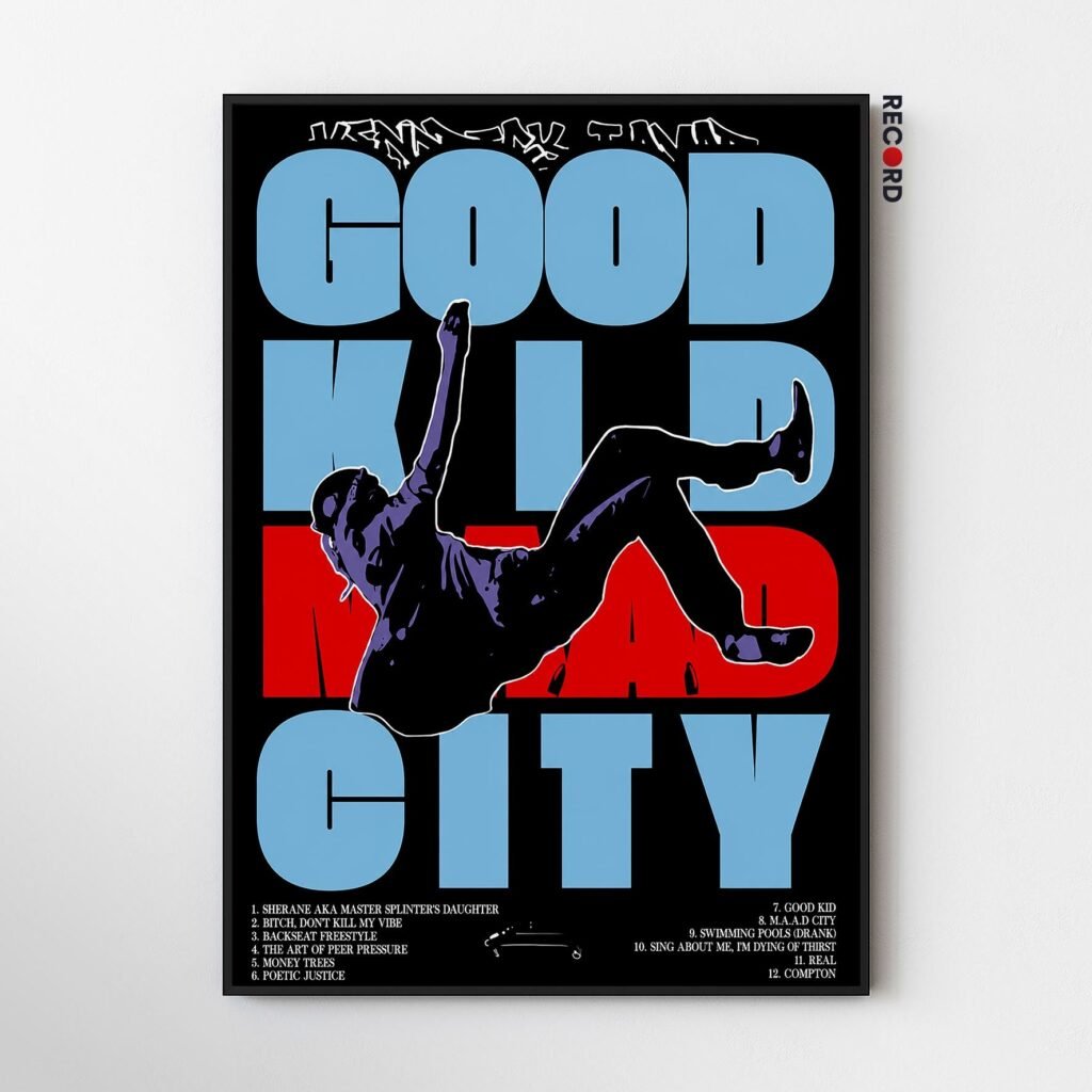 Kendrick Lamar 'Good Kid M.A.A.D City Graphic' Poster