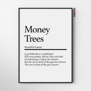 Kendrick Lamar 'Money Trees Definition' Poster