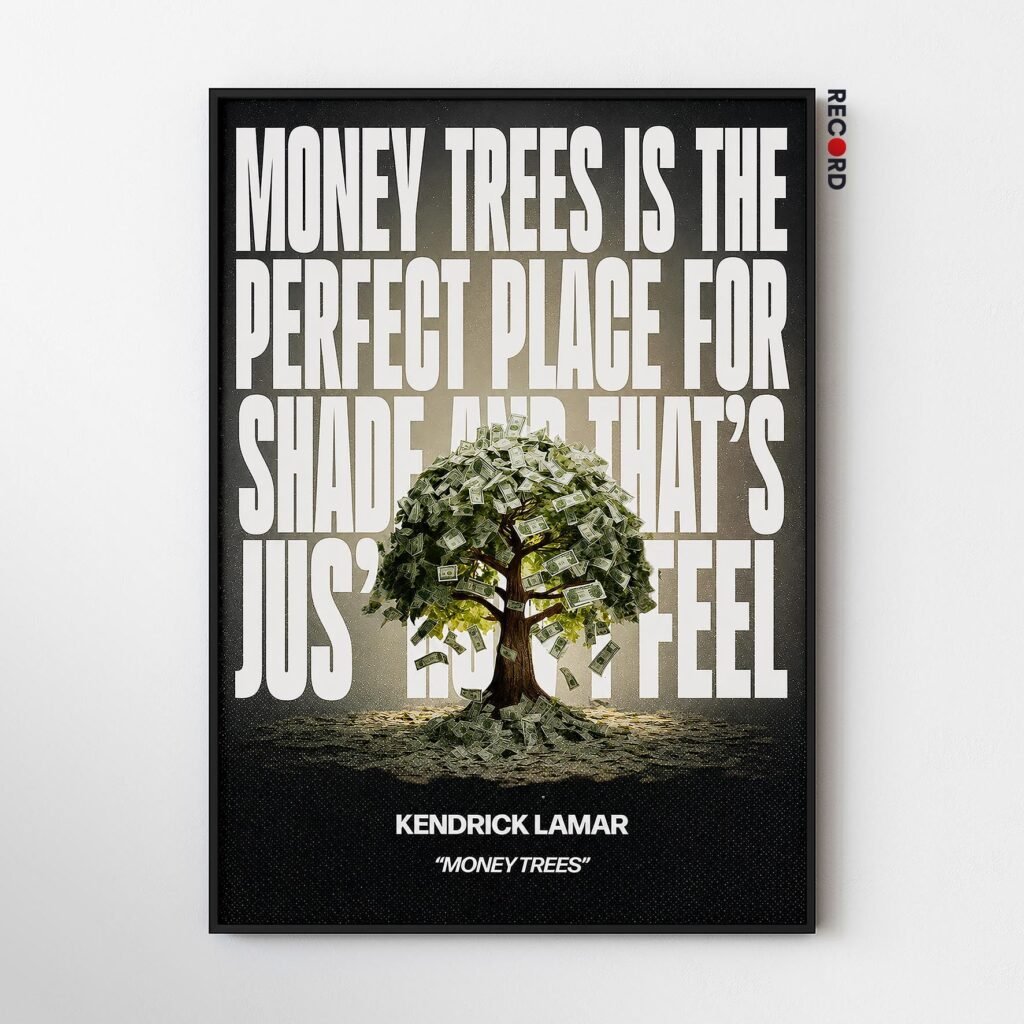 Kendrick Lamar 'Money Trees Quote' Poster