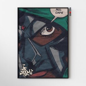 MF DOOM 'ALL CAPS' Poster