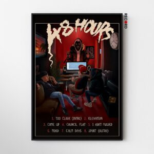M Huncho '48 Hours' Tracklist Poster