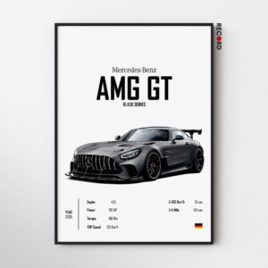 Mercedes AMG GT Black Series Poster