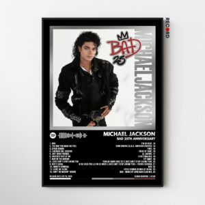 Michael Jackson 'Bad' (25th Anniversary) Album Poster