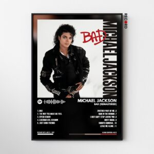 Michael Jackson 'Bad' Album Poster
