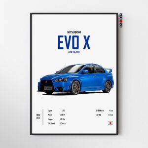 Mitsubishi Evo X Poster