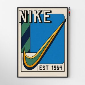 Nike 1964 Blue Vintage Poster