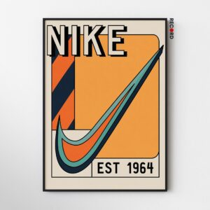 Nike 1964 Orange Vintage Poster