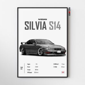 Nissan Silvia S14 Poster