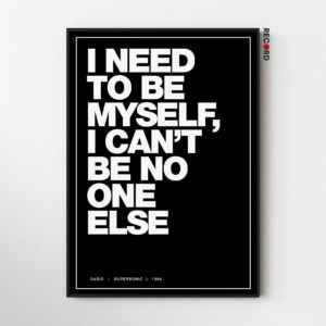 Oasis 'Supersonic Quote' Black Poster