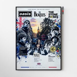 Oasis x Beatles x Stone Roses Poster