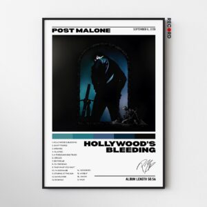 Post Malone 'Hollywood's Bleeding' Album Poster
