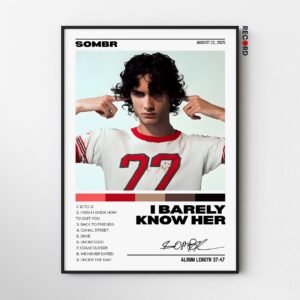 Sombr 'I Barely Know Her' Album Poster