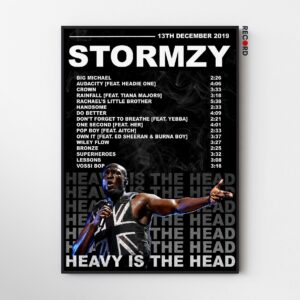 Stormzy 'Heavy Is The Head' Setlist Poster