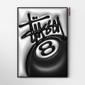 Stussy 'Liquid 8 Ball' Poster