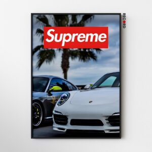 Supreme x Porsche Poster