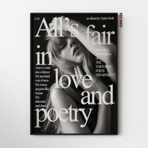 Taylor Swift 'All's Fair In Love And Poetry' Poster