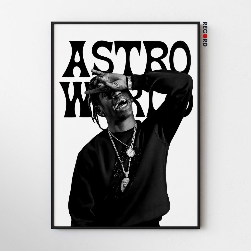 Travis Scott 'Astroworld B&W' Poster