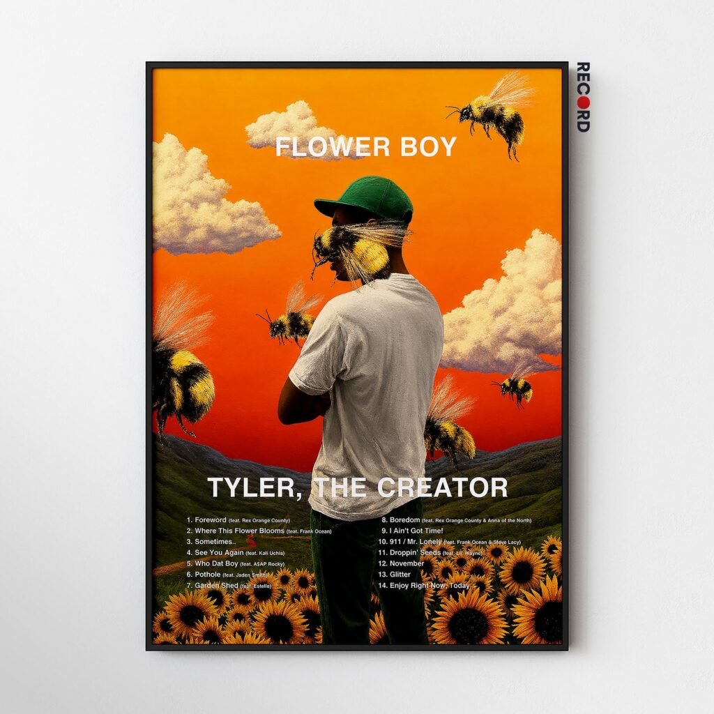 Tyler The Creator 'Flower Boy' Tracklist Poster
