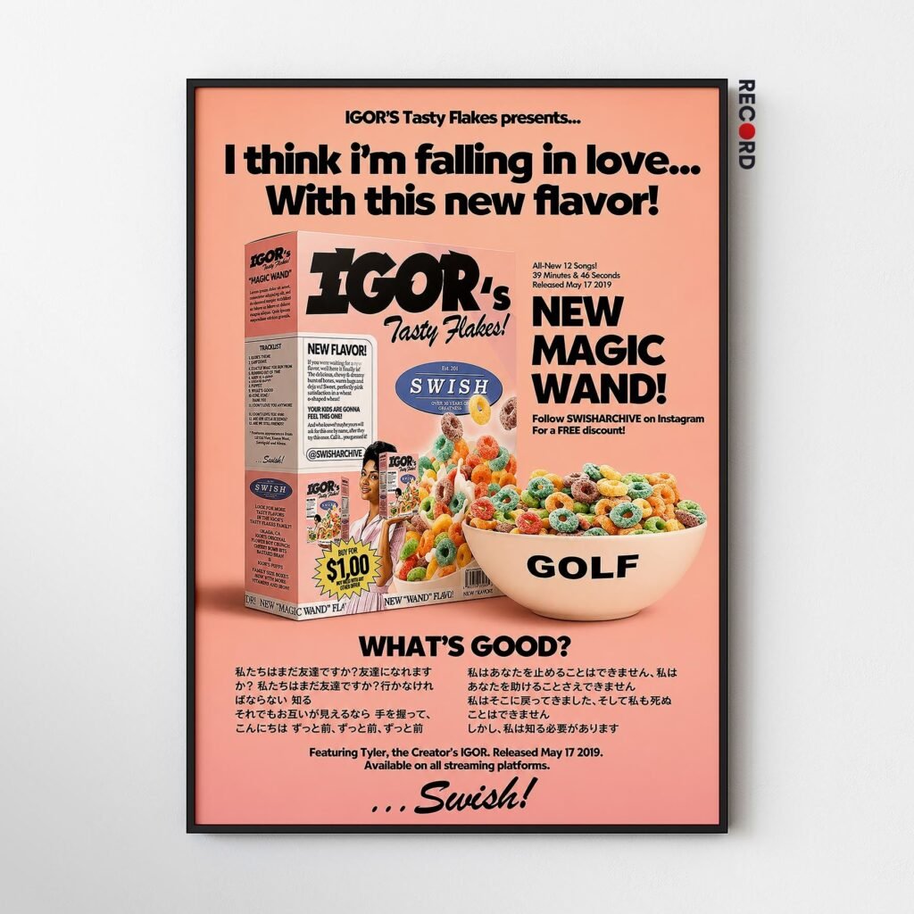 Tyler The Creator 'Igor's Tasty Flakes!' Poster