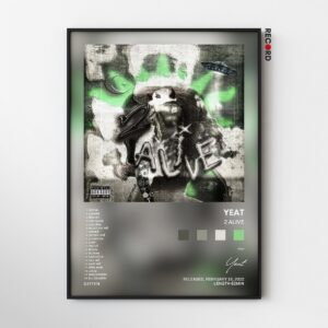 Yeat '2 Alive' Album Poster