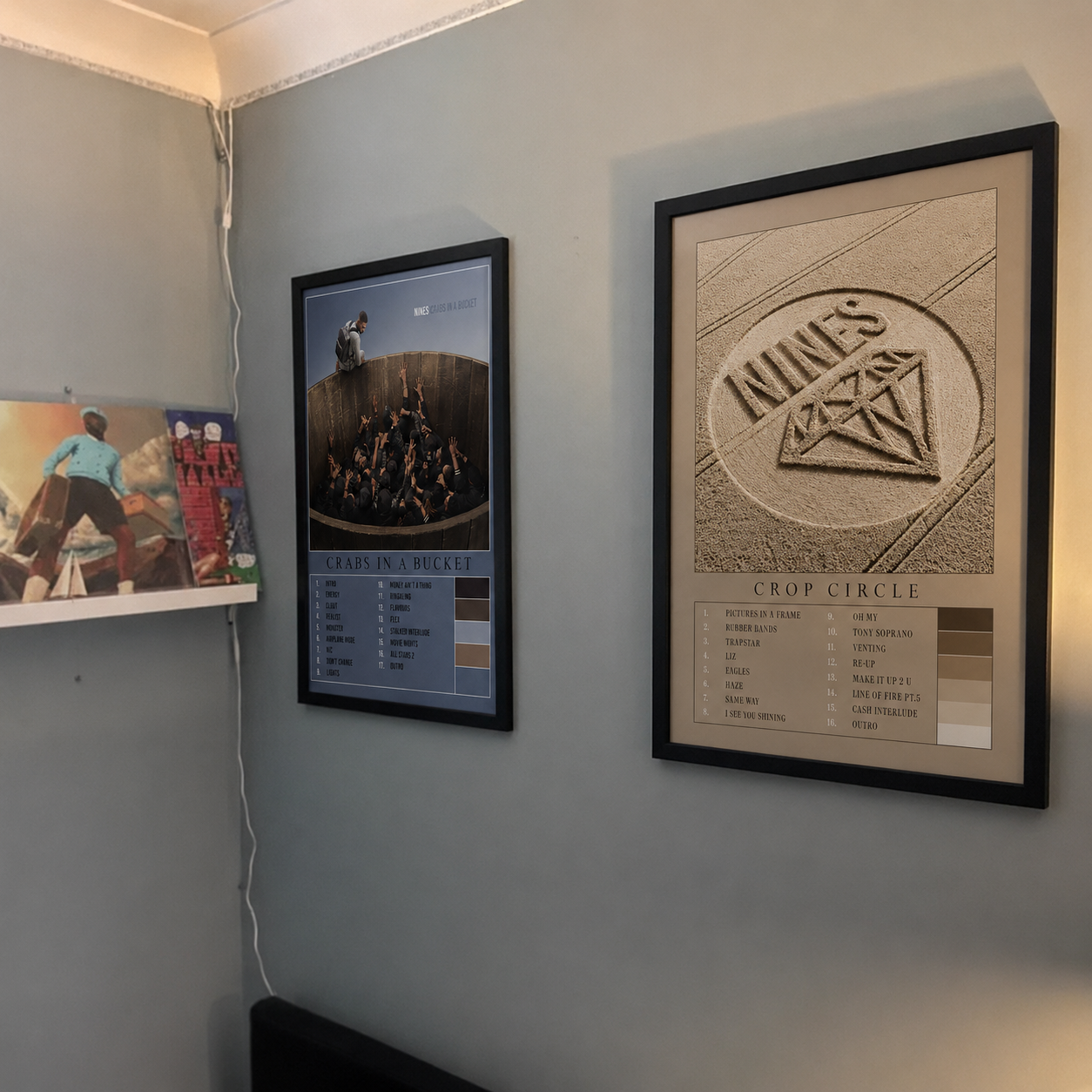 RecordPosters customer wall shared by Jack P.