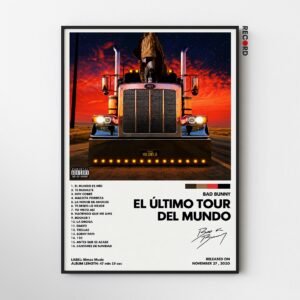 Bad Bunny 'EL ULTIMO TOUR DEL MUNDO' Album Poster