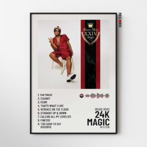 Bruno Mars '24K Magic' Album Poster