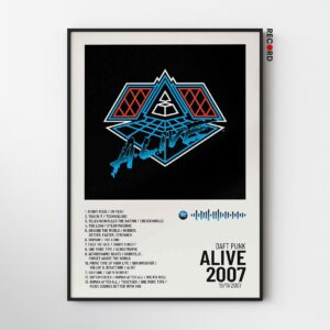 Daft Punk 'Alive 2007' Album Poster