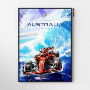 Ferrari F1 Australia Poster